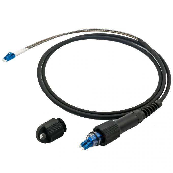 7.0mm Waterproof Fiber Optic Jumper 2 Core Single Mode GYFJH PDLC DLC 6
