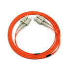 LC SC ST FC Adapter Duplex Fiber Optic Patch Cord OM2 850 / 1300nm