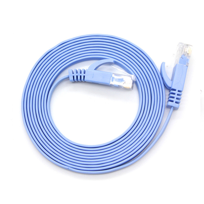 Flat Cat5E Cat6 Rj45 Patch Cord , Ethernet Network UTP Cat5 Patch Cord