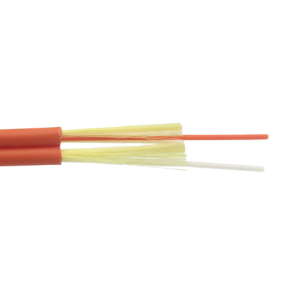 Tight Buffer Duplex Indoor Fiber Optic Cable Single Mode / Multi Mode 1000m