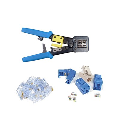 RJ45 Pass Through Crimper For Cat6a Cat6 Cat5 Cat5e 8P8C Modular Connector Ethernet