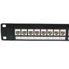 Cold roll steel Cat 6 Cat6a UTP Patch Panel Rack 24 48 Port