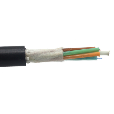 12 24 48 Core Single Jacket Adss Fiber Optic Cable Aerial Single Mode G652D Outdoor