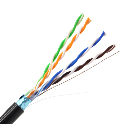 LSZH PVC Jacket Ftp Cat5e Ethernet Cable , Cat 5e Network Lan Cable Wire