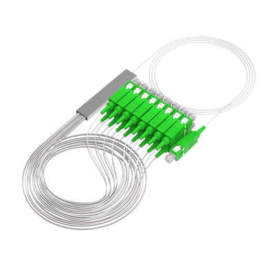 1x4 1x8 1x16 Fiber Optic Plc Splitter With Connector SC / APC SC / UTP  1 Meter