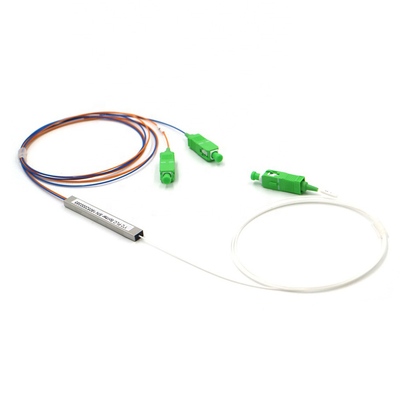 1x4 1x8 1x16 Fiber Optic Plc Splitter With Connector SC / APC SC / UTP  1 Meter