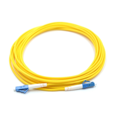 Simplex OFNR 2.0mm SMF Fiber Optic Patch Cord Single Mode 9/125 OS2 LC UPC To LC APC