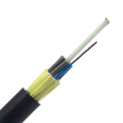 8/12/24/48/96/144 Core G652d SM Aerial Fibra Optic Cable Single Jacket ADSS Self-Supporting Fiber Cable supplier