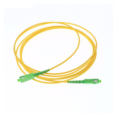 1M 1.5M 2M SC To SC Fiber Patch Cable Singlemode Simplex SM 9/125 Yellow LSZH Fiber Jumper