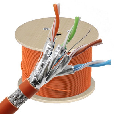 China Manufacturer Cat7 305m Network Lan Cable Double Shielded 4 Pairs 23awg Cat6a LSZH Ethernet cable