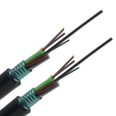 PE Black Outer Jacket GYTS GYTA Fiber Optic Cable 1-144 Core for Speed Communication