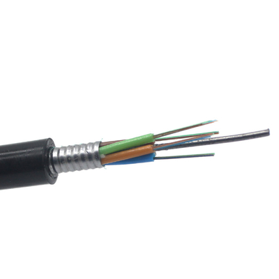 48 Core GYTS Steel Tape Armored Outdoor Fiber Optic Cable with Singlemode G.652D Fiber