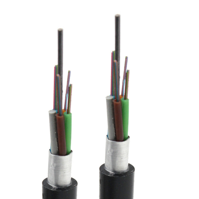 Singlemode G.652D Fiber Type 24 Core Armored Fiber Optic Cable for Customized GYTS GYTA