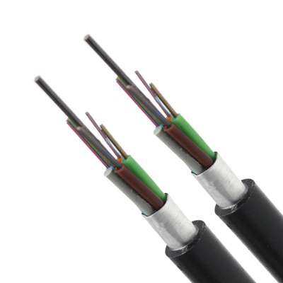 Underground 4 6 8 16 48 72 Core GYTS Fiber Optic Cable with PE Black Outer Jacket Material