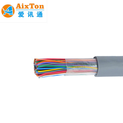 100 Pair Indoor Telephone Cable for Communication 24AWG 26AWG PE Insulation Material YD/T838.4-2003 Standard