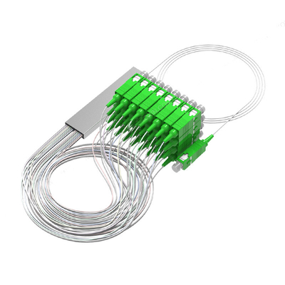 Mini Type Steel Tube 1*8 Sc/Apc Optical Fiber Splitter 0.9Mm G657A Fiber PLC Ftth Splitter