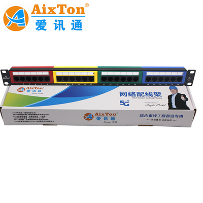 ROHS/CE Certified 48 Port Cat6 STP Patch Panel for Stable Network Transmission