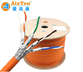 OEM Ftp Stp Sftp Network Cat7 Lan Cable 1000ft 305m Roll 23awg With Box