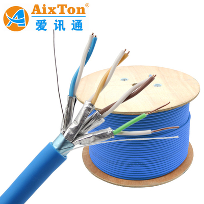 FTP SFTP Cat 6E 6A Lan Cable FFTP Shielded Network Ethernet Cable LSZH Outer Jacket 305m Box