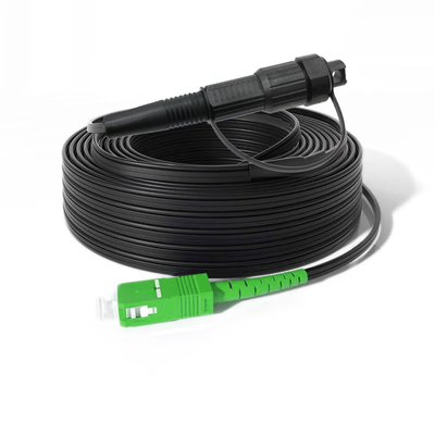 FTTH Corning Simplex Waterproof Optical Fiber Patch Cord APC Armored Patch Cord
