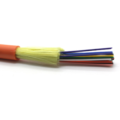 GJFJV 50/125um 10G OM1 OM2 OM3 Multimode Multi-Core Tight Buffered LSZH 6 Core Indoor Fiber Optical Cable