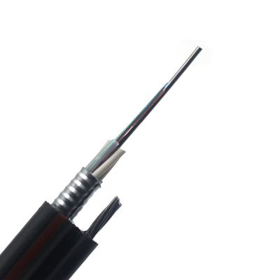 Outdoor Overhead Self Supporting Figure 8 Fiber Optic Cable 48cores GYTC8S Armored Single Mode G.625D with PE Outer Jacket
