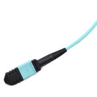 Customized 8-144 Fibers MTP MPO OM3 Multimode Elite Breakout Cable Aqua