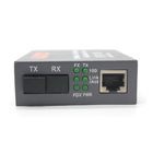 Fiber Optical Ethernet 100g Media Converter SFP 100GBase-TX To 100GBase-FX