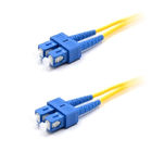Single Mode 9/125 Duplex Fiber Optic Patch Cord SC UPC To SC UPC