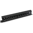 Horizontal 24 Port Network Patch Panel 19 Inch Steel Metal Material
