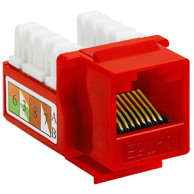 FCC ROHS RJ45 Keystone Jack Punch Down Network Cat5e Keystone Jack