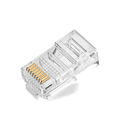 Unshielded Cat5e Rj45 Utp Connector 15u 30u 50u 8p8c Modular Plug