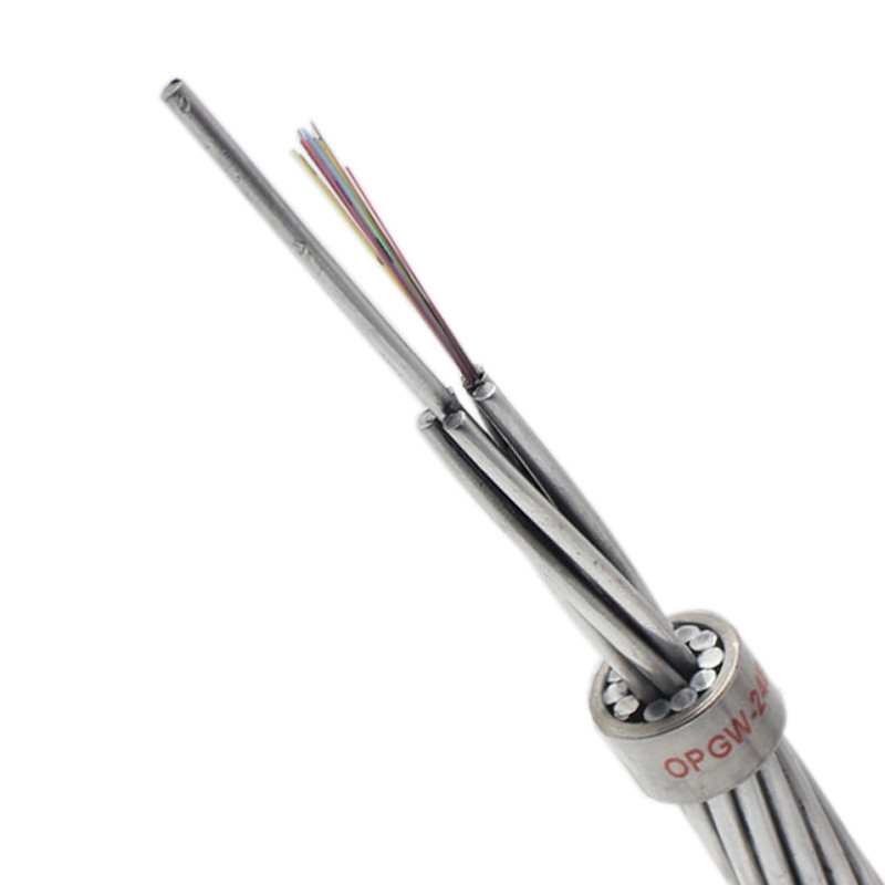 Power Aerial Wire 24 / 48 Core OPGW Fiber Optic Cable Single Mode G652d