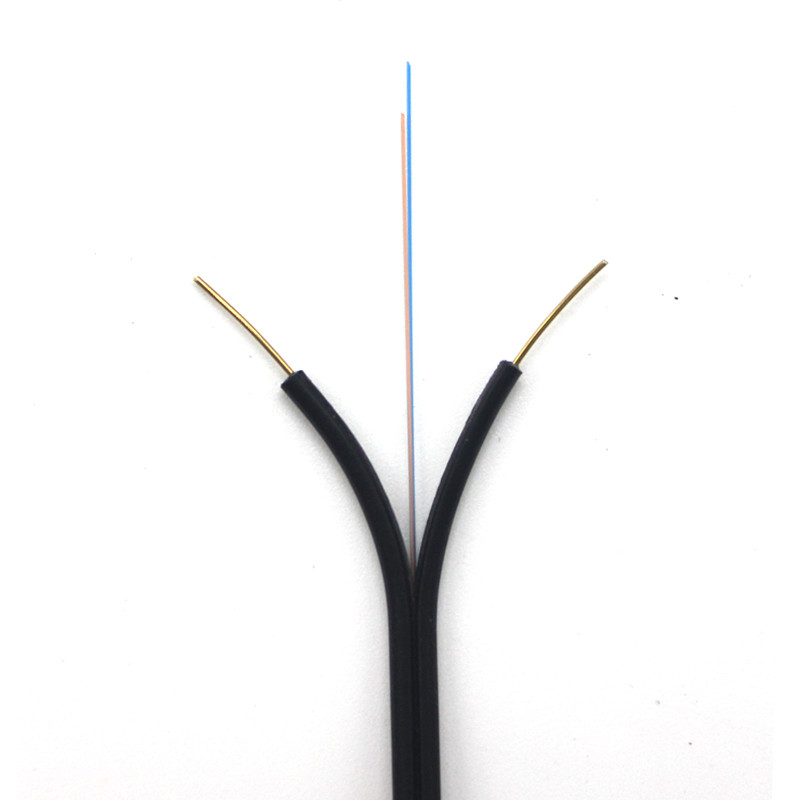 FIBER OPTIC 1 CORE 1km Plywood Drum FTTH DROP CABLE SINGLE MODE INDOOR