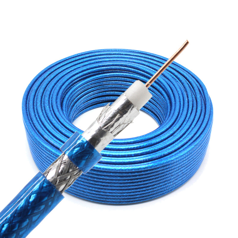 75Ohm Rg6 RG59 Coaxial Cable 305m 100m Four Layers Of Shielding CU