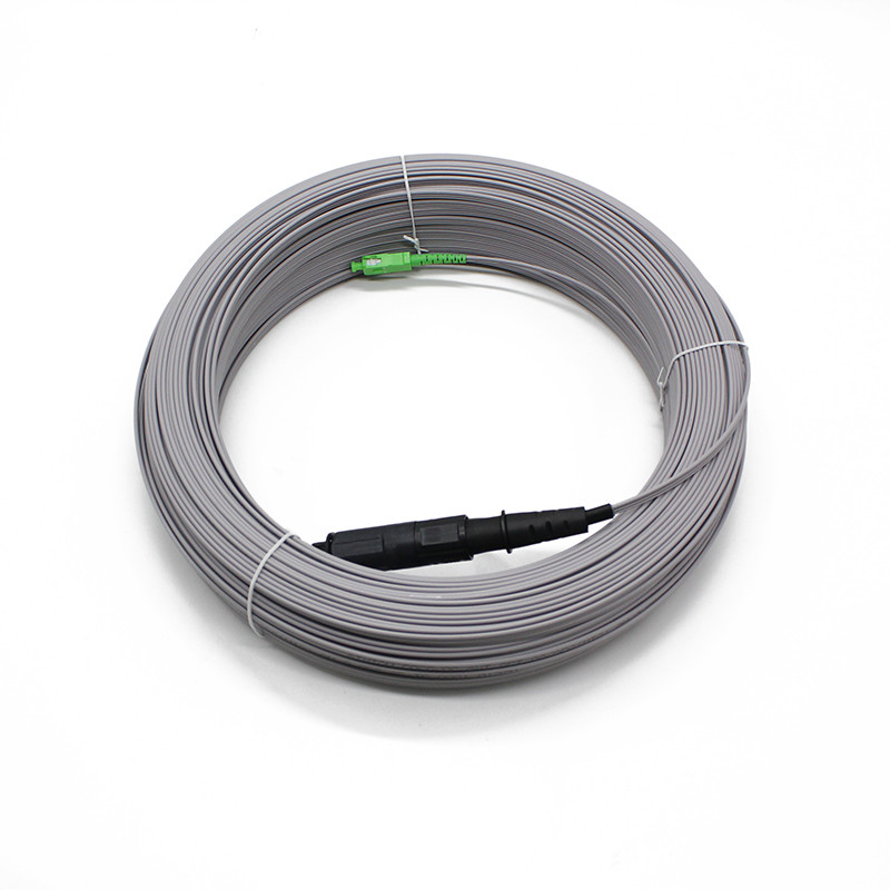 Outdoor Waterproof FTTH Singlemode 10-200M Fiber Optic Drop Cable Patch ...