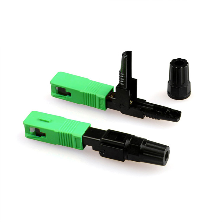 FCC Singlemode Fiber Optic Quick Connector Sc Apc 50mm Ftth Fast Connector