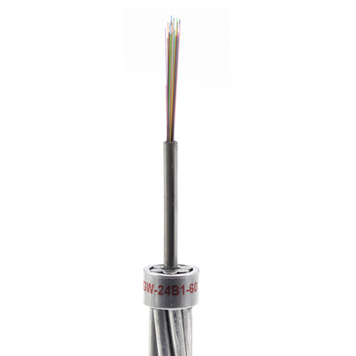 Self Supporting Single Mode Outdoor Optical Fiber Cable 12 Core 24 core OPGW