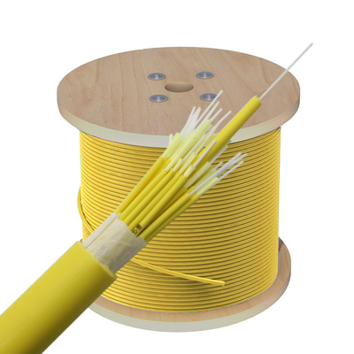 Single Mode Indoor Optical Cable , GJFJV Bundle Fiber Optic Cable 24 Core
