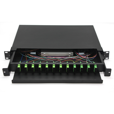 ODF 19 Rack Mount Fiber Distribution Box 24 48 96 Core Optical Patch Panel