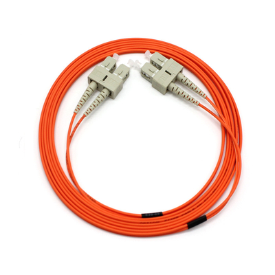 Multimode Duplex Fiber Optic Cable , G625D OM1 SC LC Patch Cord
