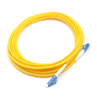 FC / SC / LC / ST UPC Polish Singlemode Fiber Optic Jumper 3m Yellow