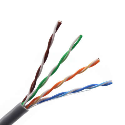 Communication Cat5e UTP 24AWG Cable Bare Copper 0.5mm Pass Fluke Test Indoor Network