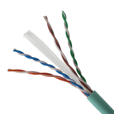 Network Data Supply 4 Pair 23awg CAT6 UTP Lan Cable Color coded PE Insulation