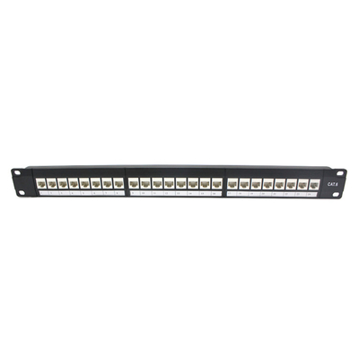 Rack Mount UTP RJ45 Network Patch Panel 19 Inch 1U CAT6A 24 Port 48 Port