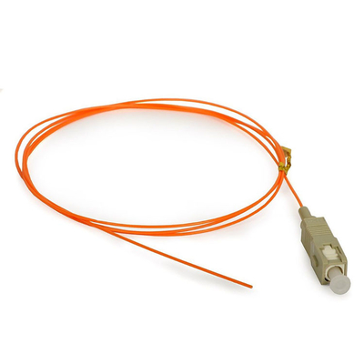 SC OM4 Multimode Violet Cable Jumper Fiber Optic Pigtail 850 / 1300nm