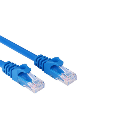 UTP Unshielded Pure Copper Cat6A Patch Cord , Cat5e Cat6 Network Cable