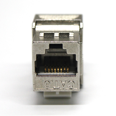 RJ45 Connector Cat6a Keystone Jack , Shielded Metal Cat6 Modular Jack