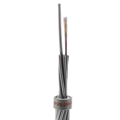 48 Core Self Supporting Aerial Composite Overhead Ground Wire OPGW Optical Fibre Cable