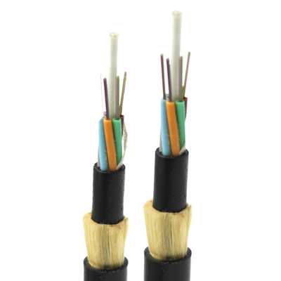 24 Cores Single Mode ADSS Fiber Optic Cable Double Jacket Telecommunication Use